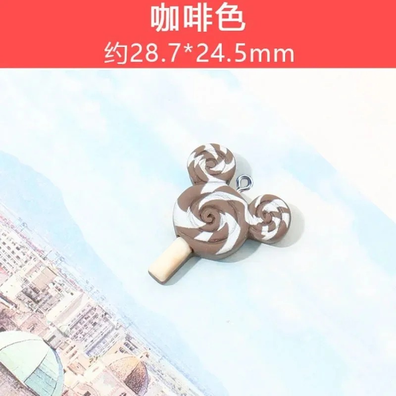Resin Art Handmade - ชาร์มเรซิ่นรูปขนมหวานน่ารัก 10 ชิ้น สำหรับงาน DIY ทำต่างหู