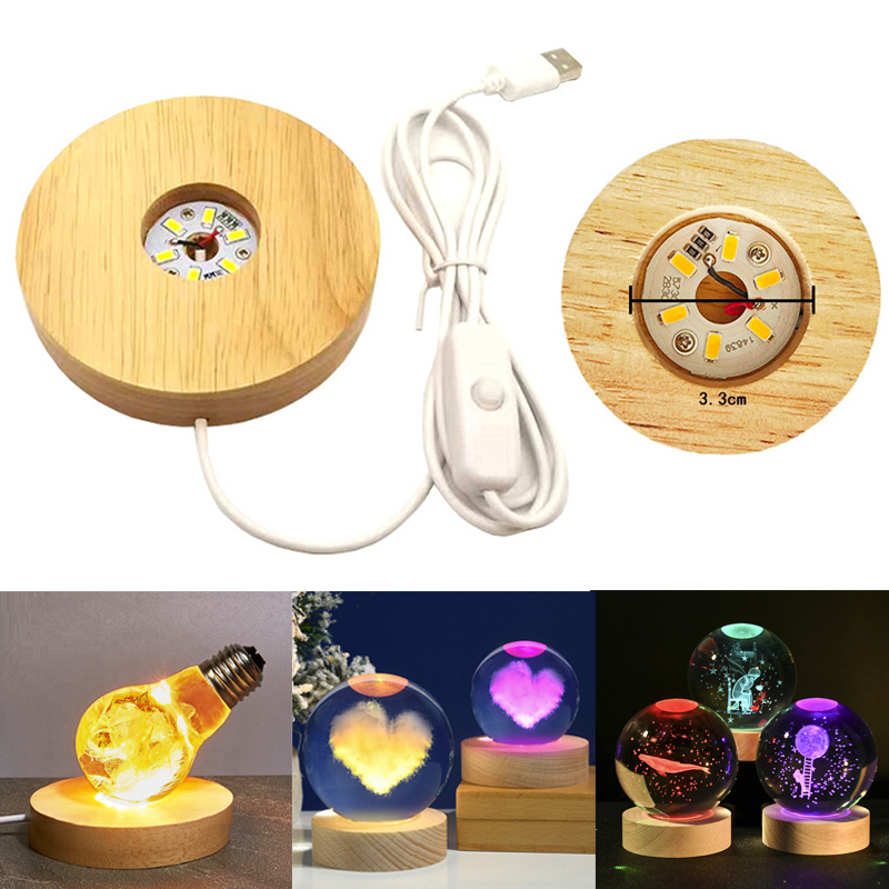 เรซิ่นศิลปะจอแสดงผลรอบไม้ที่มี - Resin Art Light บทวิจารณ์และราคา