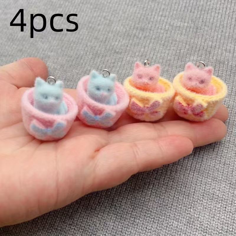 จี้แมวเรซิน 3D แบบนุ่ม 4 ชิ้น  - Resin Art Handmade บทวิจารณ์และราคา