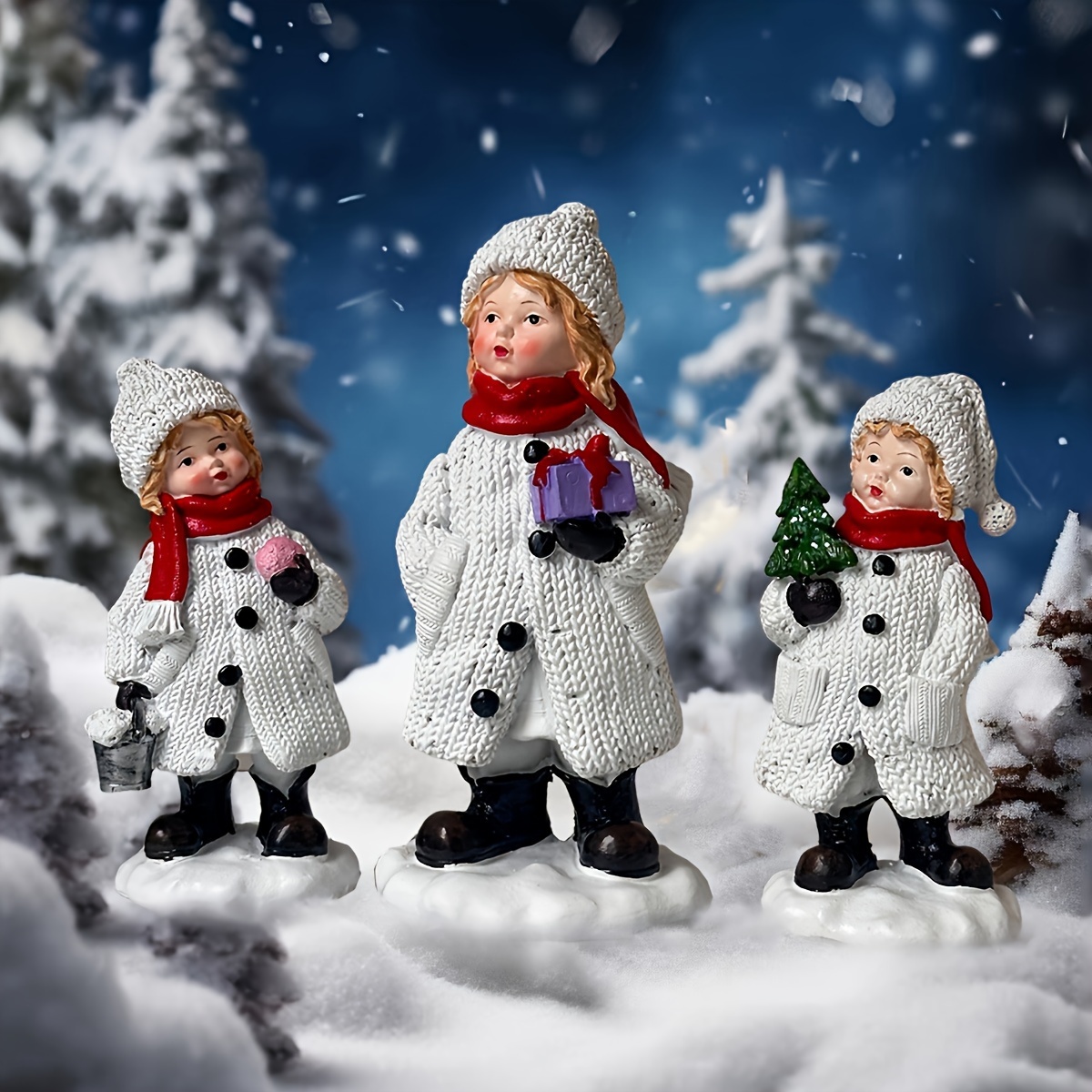 รูปปั้นเรซิ่นตุ๊กตาหิมะที่งดงา - Resin Art Tree บทวิจารณ์และราคา