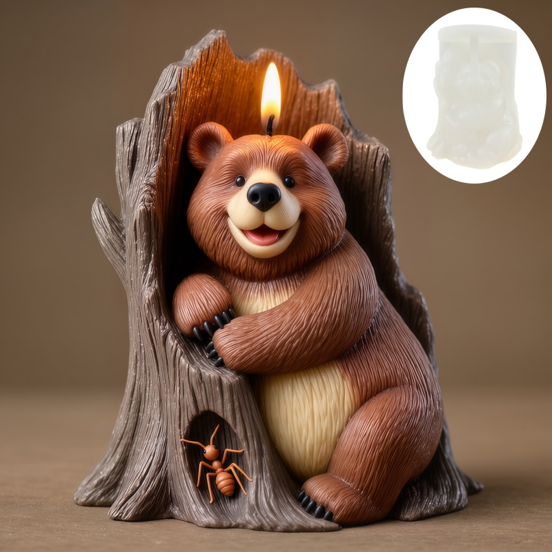 แม่พิมพ์ซิลิโคนรูปหมีเลียเทียน - Resin Art Tree บทวิจารณ์และราคา