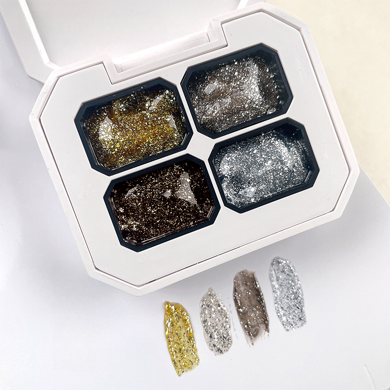 เจลทาเล็บเนื้อนู้ดติดทนนาน 4/6 - Resin Art Glitter บทวิจารณ์และราคา