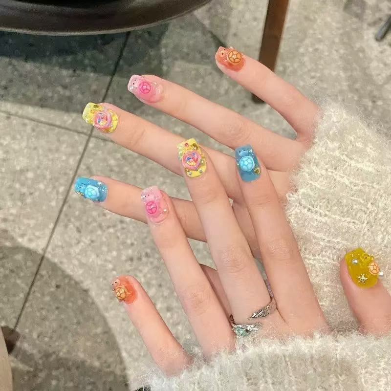 100 ชิ้นจี้เรซินรูปเต่าหลากสีแ - Resin Art Handmade บทวิจารณ์และราคา