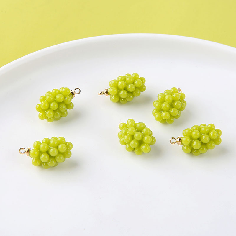 ชาร์มเรซิ่นรูปองุ่นน่ารัก 6 ชิ - Resin Art Handmade บทวิจารณ์และราคา