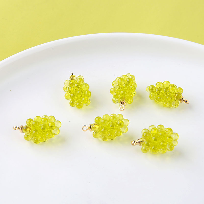 ชาร์มเรซิ่นรูปองุ่นน่ารัก 6 ชิ - Resin Art Handmade บทวิจารณ์และราคา