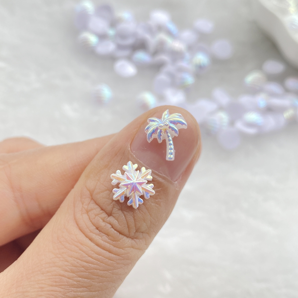 ชาร์มตกแต่งเล็บเรซิ่นรูปดาวทะเ - Resin Art Tree บทวิจารณ์และราคา
