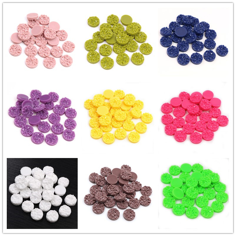 40pcs เรซิ่น Druzy Cabochons โ - Resin Art Handmade บทวิจารณ์และราคา