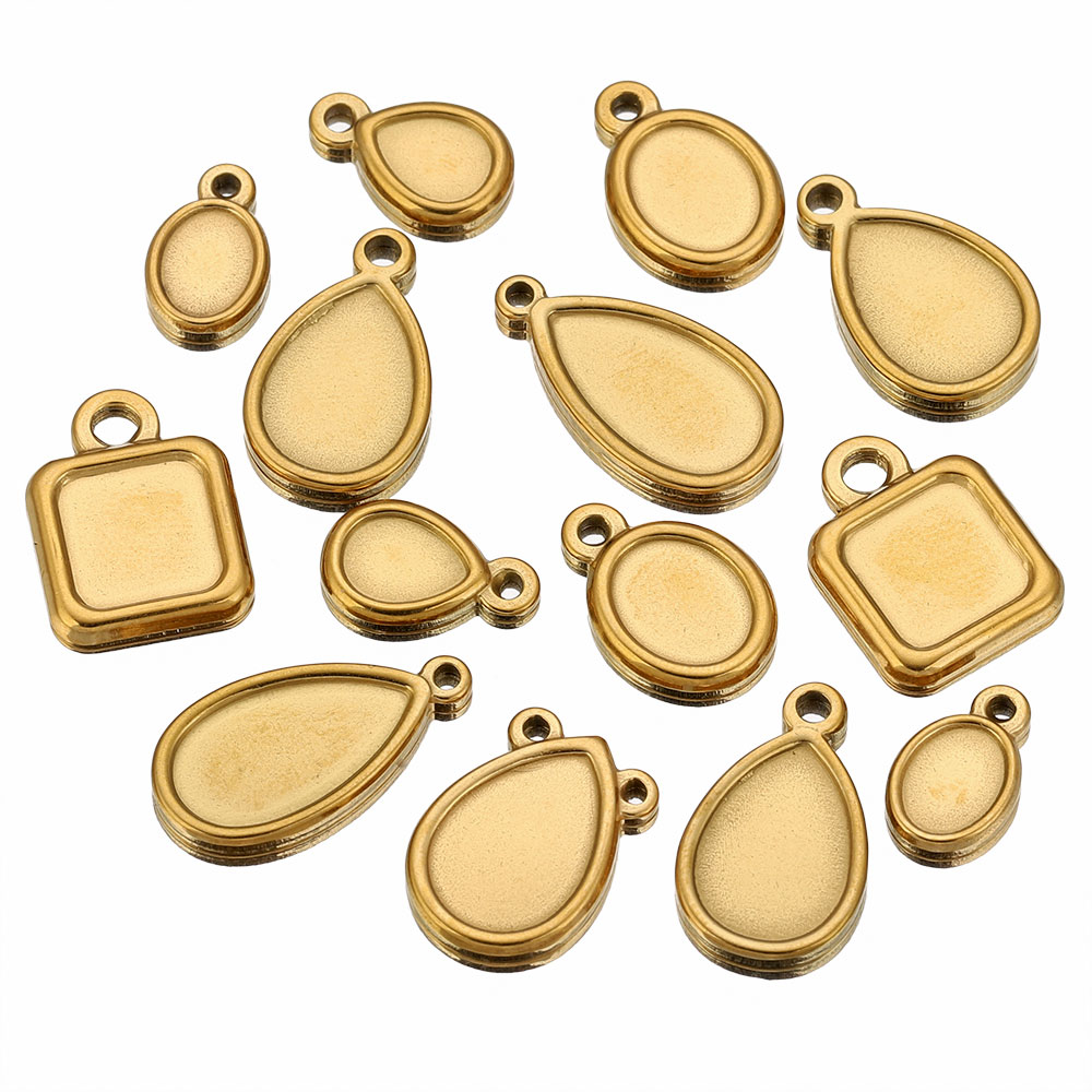 ถาดจี้สแตนเลสทรงสี่เหลี่ยม ทรง - Resin Art Handmade บทวิจารณ์และราคา