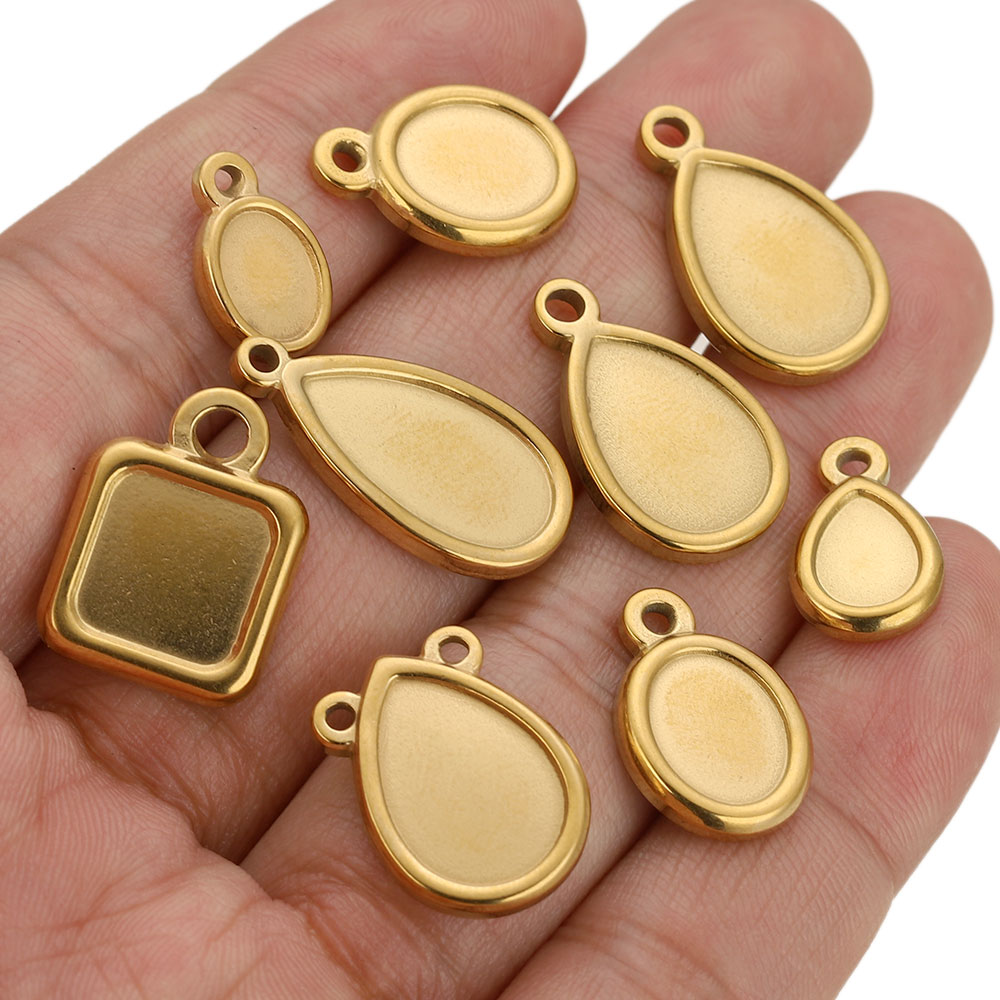 ถาดจี้สแตนเลสทรงสี่เหลี่ยม ทรง - Resin Art Handmade บทวิจารณ์และราคา