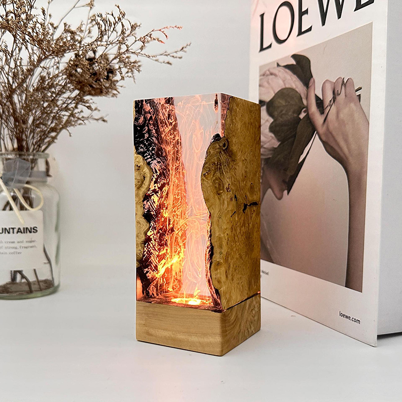โคมไฟเรซิ่นรูปทรงสิ่งมีชีวิตใน - Resin Art Light บทวิจารณ์และราคา