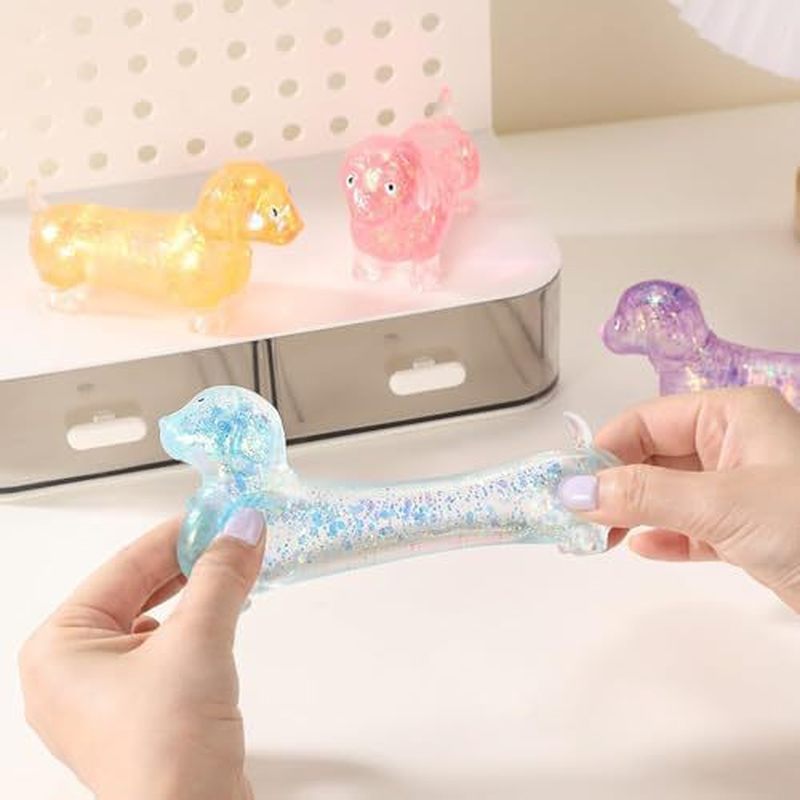 ของเล่นบีบมือรูปดัชชุนด์แวววาว - Resin Art Glitter บทวิจารณ์และราคา