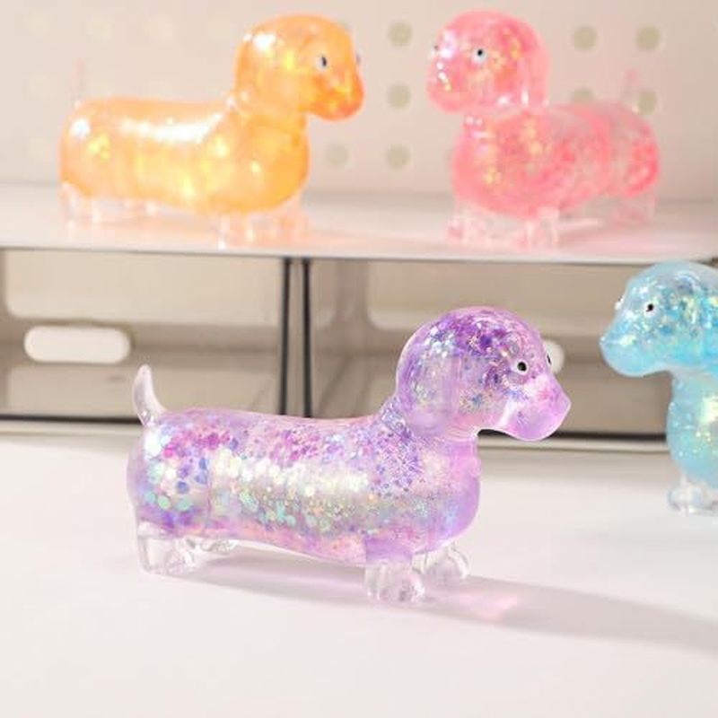 ของเล่นบีบมือรูปดัชชุนด์แวววาว - Resin Art Glitter บทวิจารณ์และราคา