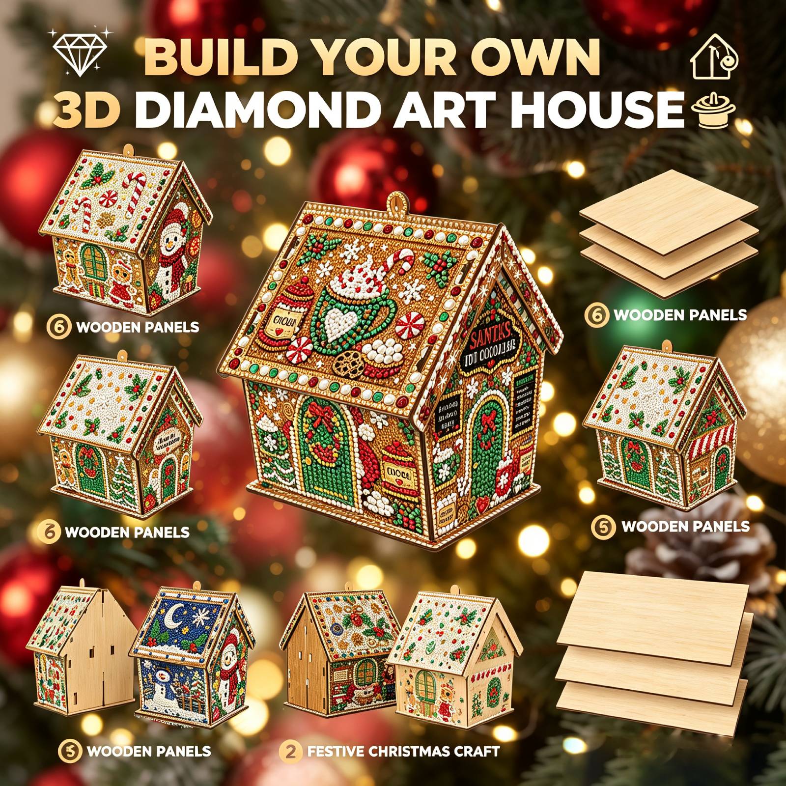 ชุดอุปกรณ์ศิลปะเพชร DIY บ้านคร - Resin Art Tree บทวิจารณ์และราคา