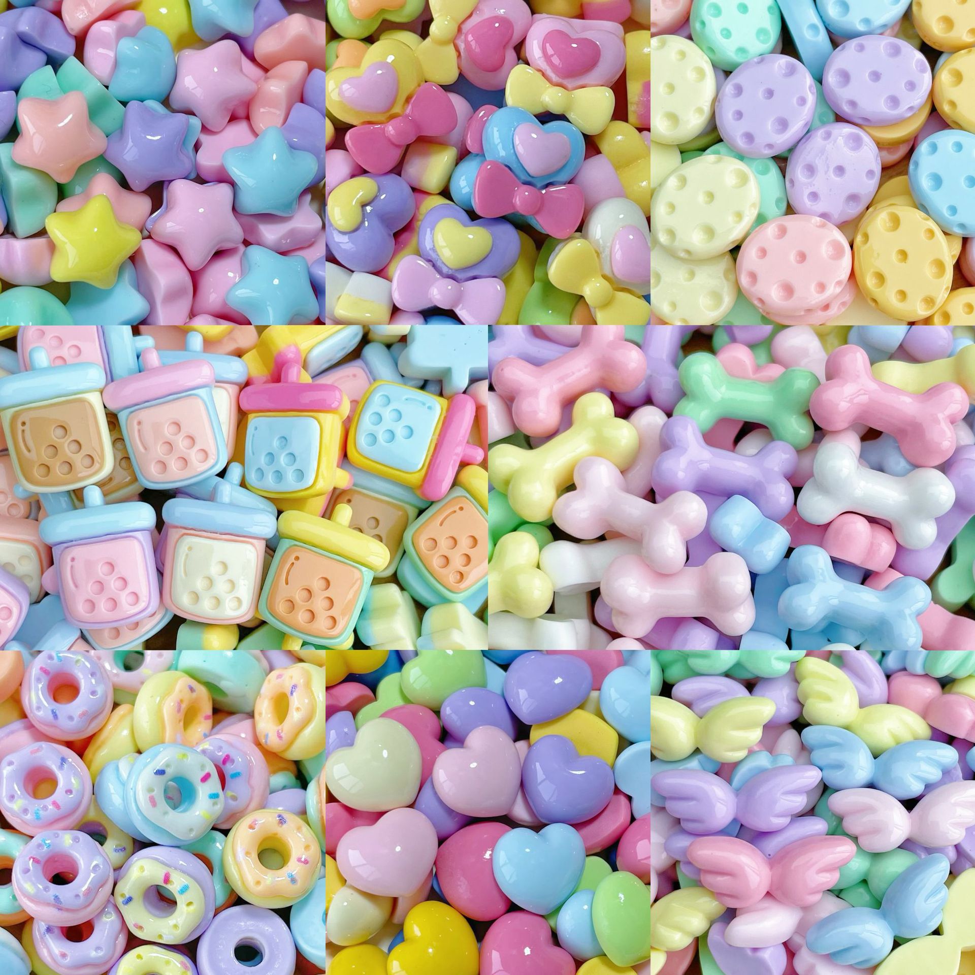 20/30/50 ชิ้น ชุดต่างๆ ของเรซิ - Resin Art Earrings Material บทวิจารณ์และราคา
