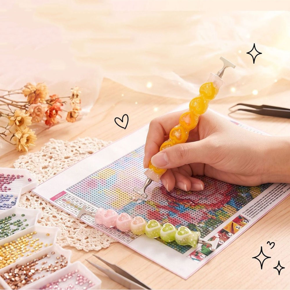 ปากกาเพชรเพ้นท์รูปหัวใจใหม่ เร - Resin Art Glitter บทวิจารณ์และราคา