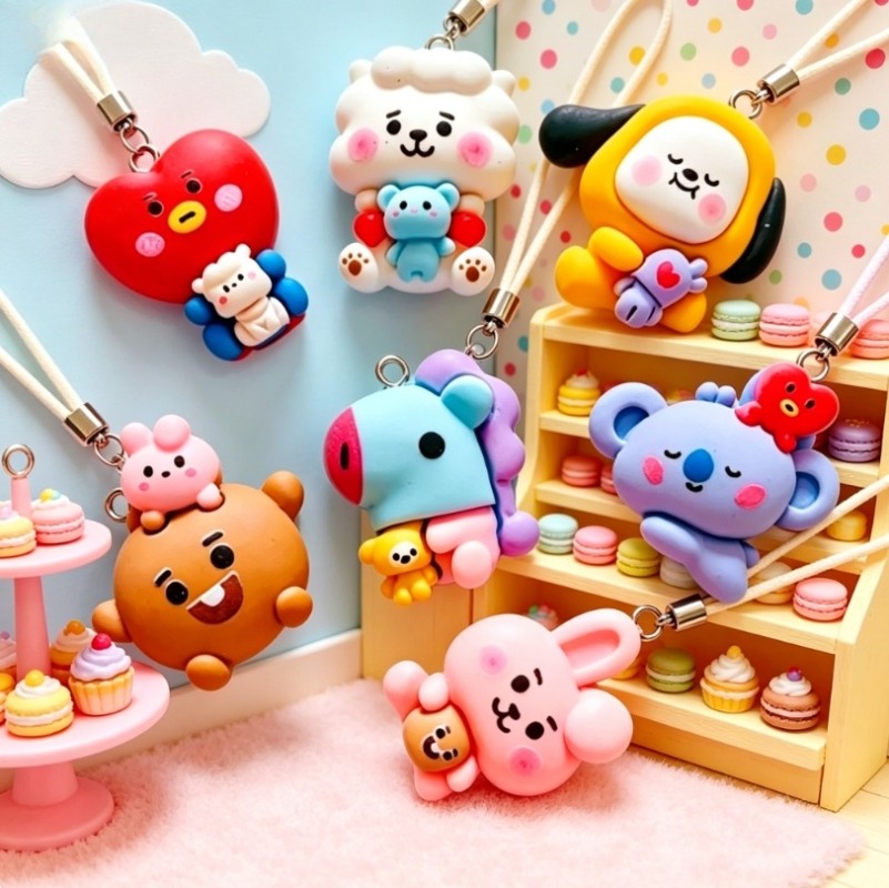ชุด 7 ชิ้น BT21 ชาร์มการ์ตูนเร - Resin Art Handmade บทวิจารณ์และราคา
