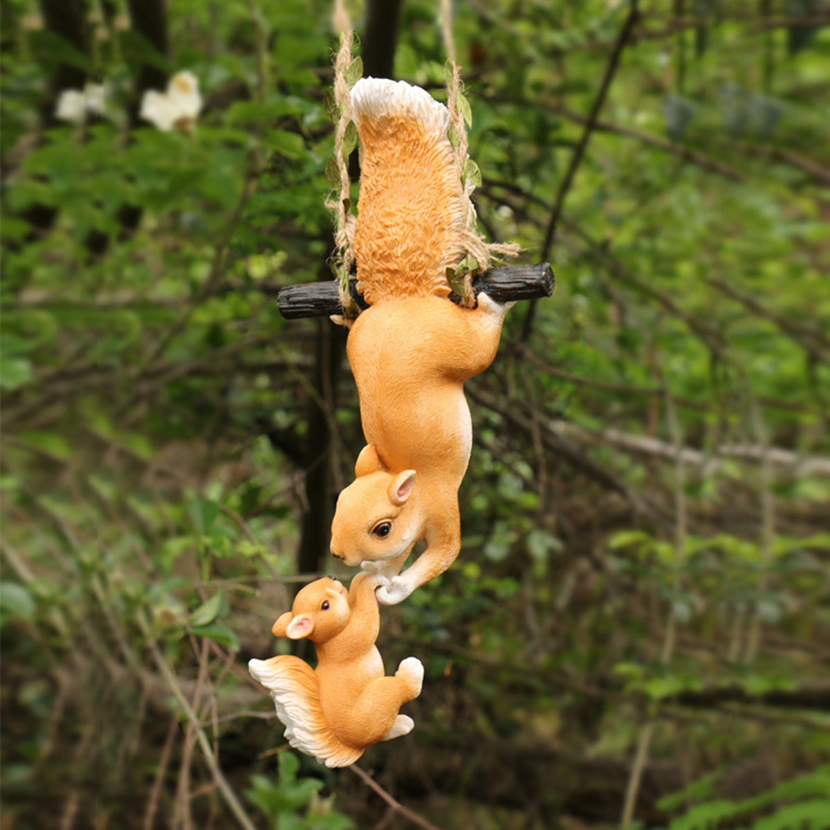 ของตกแต่งเรซิ่นรูปแม่ลูกกระรอก - Resin Art Tree บทวิจารณ์และราคา