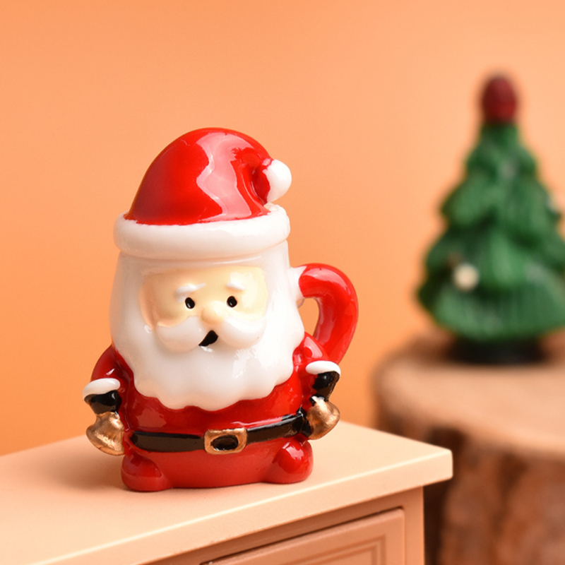 เครื่องประดับถ้วยชาซานต้าจิ๋ว  - Resin Art Handmade บทวิจารณ์และราคา