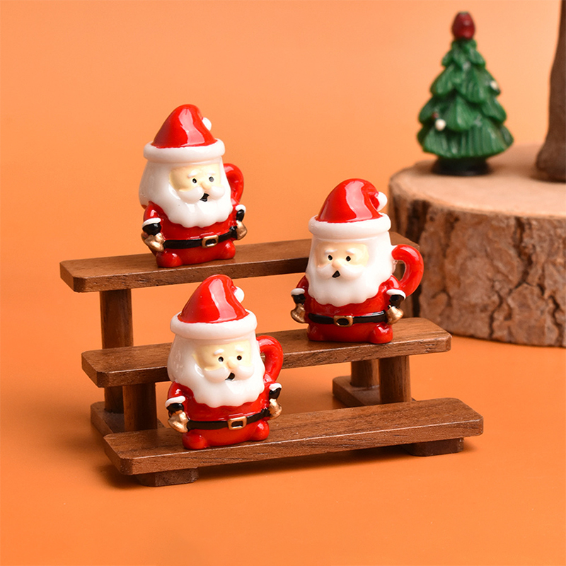 เครื่องประดับถ้วยชาซานต้าจิ๋ว  - Resin Art Handmade บทวิจารณ์และราคา