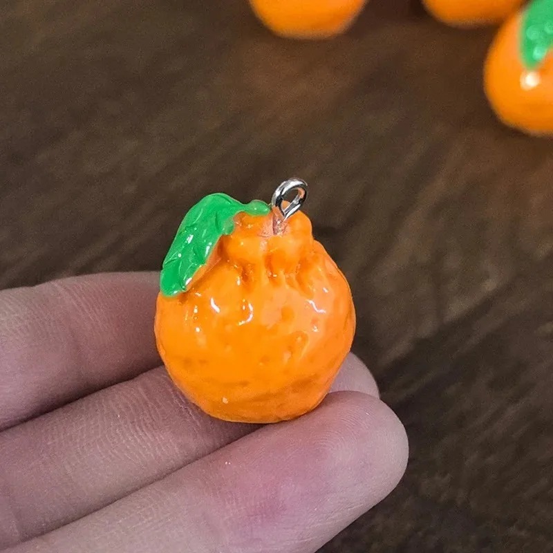 ชาร์มเรซิ่นรูปส้มแมนดาริน 3 มิ - Resin Art Handmade บทวิจารณ์และราคา