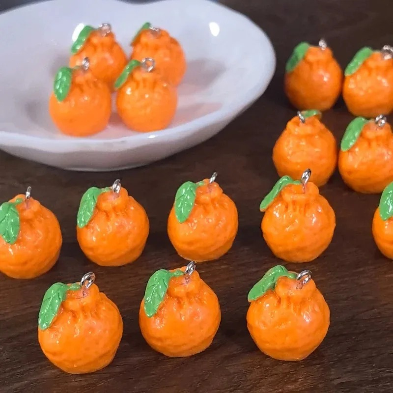 ชาร์มเรซิ่นรูปส้มแมนดาริน 3 มิ - Resin Art Handmade บทวิจารณ์และราคา