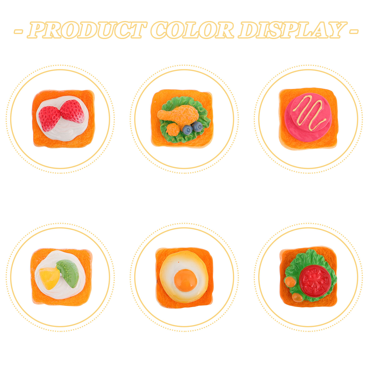 6 ชิ้น แซนด์วิชจิ๋วสำหรับอาหาร - Resin Art Class บทวิจารณ์และราคา