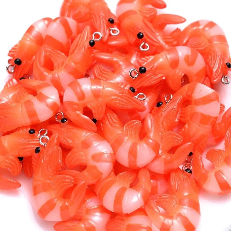 จี้รูปกุ้งก้ามกรามและกุ้งจำลอง - Resin Art Handmade บทวิจารณ์และราคา