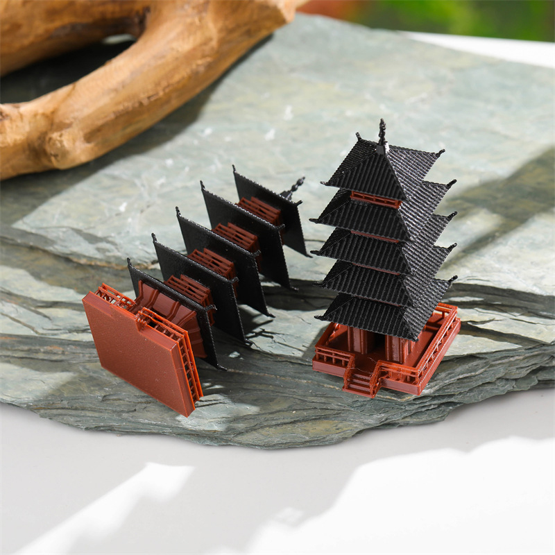 รูปปั้นเจดีย์ขนาดเล็ก โมเดลอาค - Resin Art Tree บทวิจารณ์และราคา