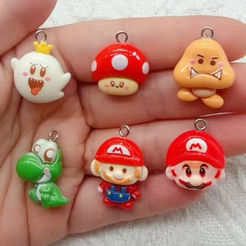 จี้การ์ตูนเรซิน 10 ชิ้น, อุปกร - Resin Art Handmade บทวิจารณ์และราคา
