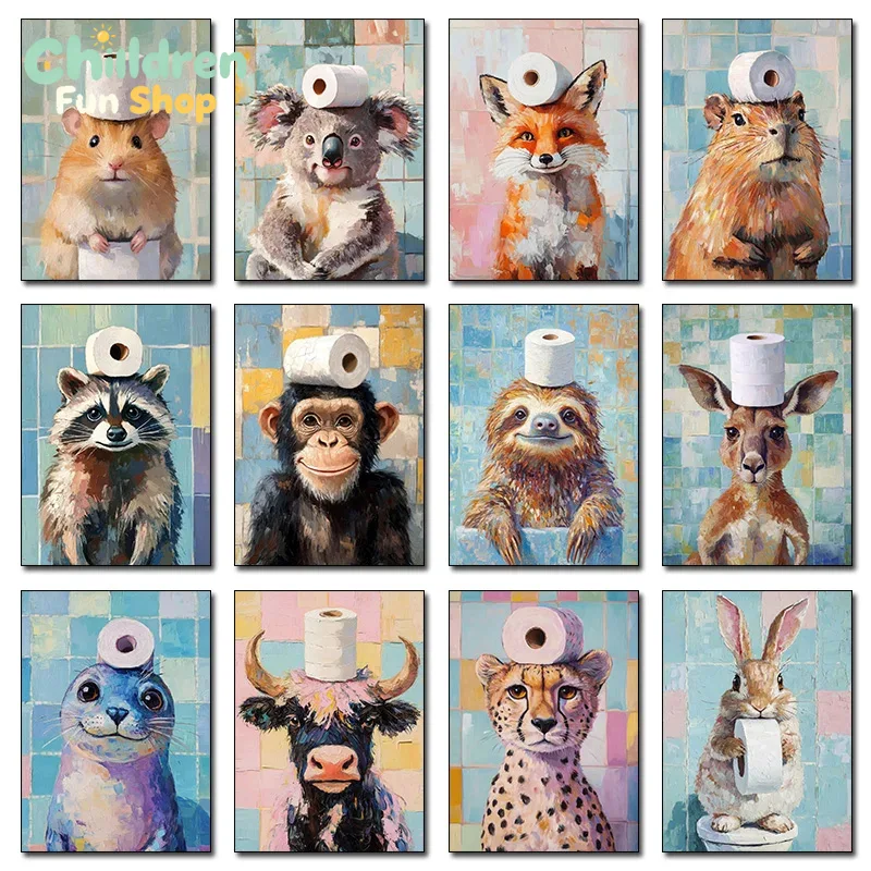 โปสเตอร์นามธรรมลายสัตว์น่ารัก  - Resin Art Wallpaper บทวิจารณ์และราคา
