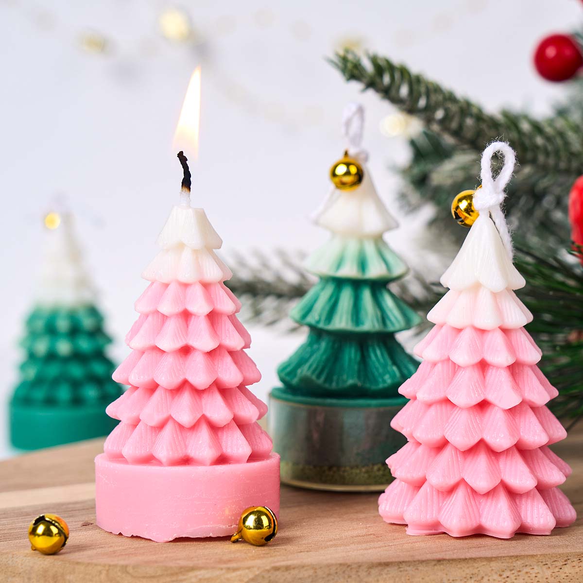 แม่พิมพ์ซิลิโคนต้นคริสต์มาส 3  - Resin Art Tree บทวิจารณ์และราคา