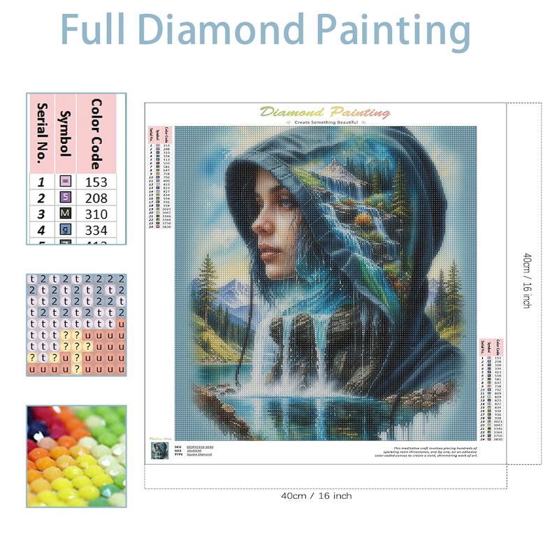 SDOYUNO Diy 5d แฟนตาซีผู้หญิงเ - Resin Art Wallpaper บทวิจารณ์และราคา