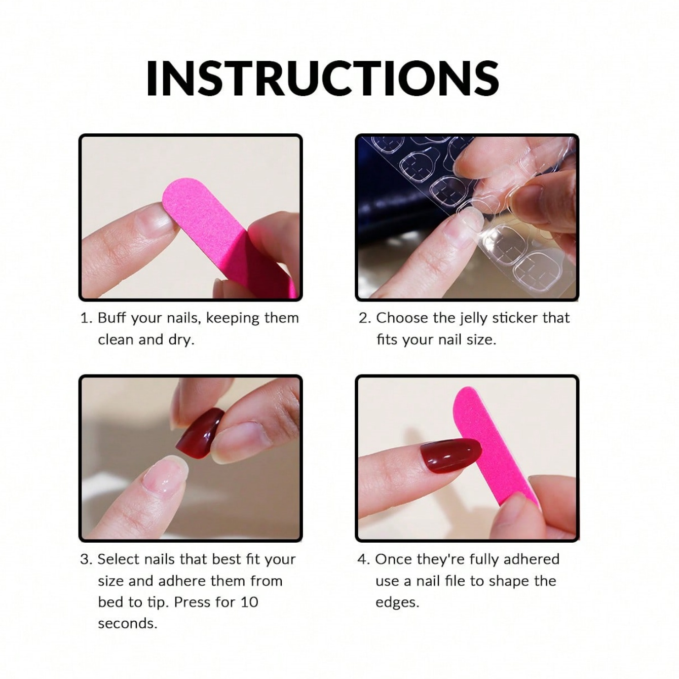 10 ชิ้น ชุดเล็บปลอมทรงสี่เหลี่ - Resin Art Glitter บทวิจารณ์และราคา