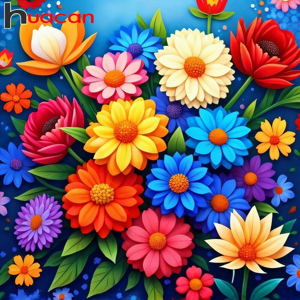 Huacan เพชรศิลปะโมเสคชุดดอกเบญ - Resin Art Wallpaper บทวิจารณ์และราคา